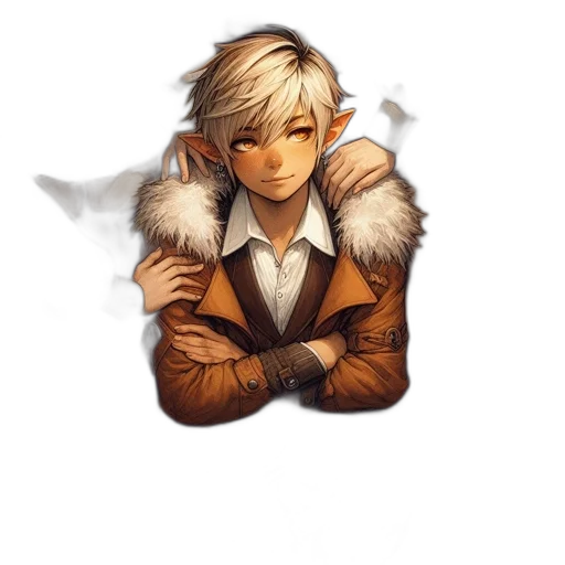 jacket, staff, dragon, face transparent PNG cut-out