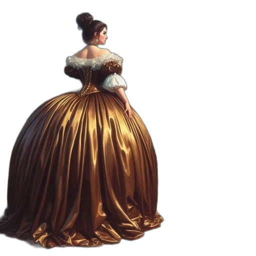 dress, crown, hair, jewelry transparent PNG cut-out