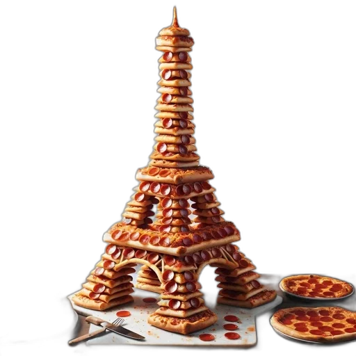 food, crown, 3d render, concept art transparent PNG cut-out