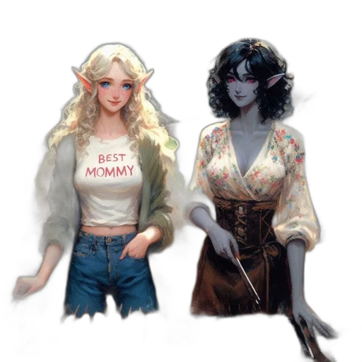 concept art, fantasy art, comic book art, pixel art transparent PNG cut-out