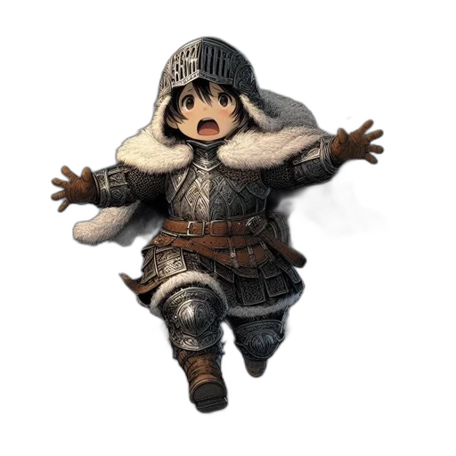 staff, mask, jacket, hat transparent PNG cut-out