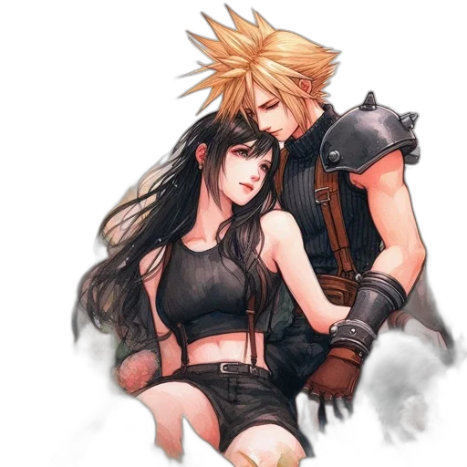 watercolor, fantasy art, concept art, anime transparent PNG cut-out