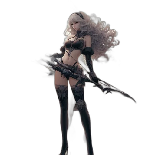 staff, weapon, sword, hair transparent PNG cut-out
