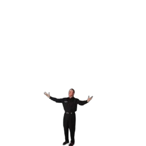 staff, jacket, umbrella, robot transparent PNG cut-out
