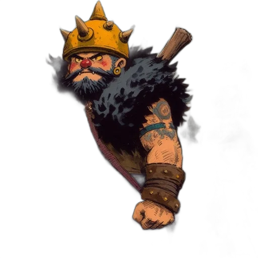 crown, staff, concept art, fantasy art transparent PNG cut-out