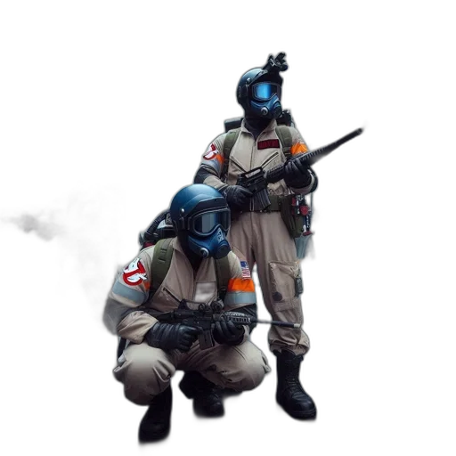 weapon, staff, mask, jacket transparent PNG cut-out