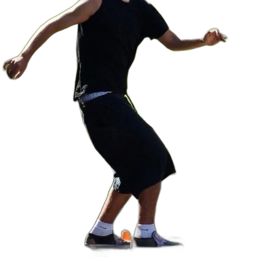 shoes, person, black, shirt transparent PNG cut-out