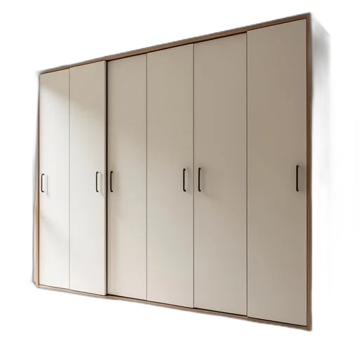 furniture, 3d render, six, compartments transparent PNG cut-out