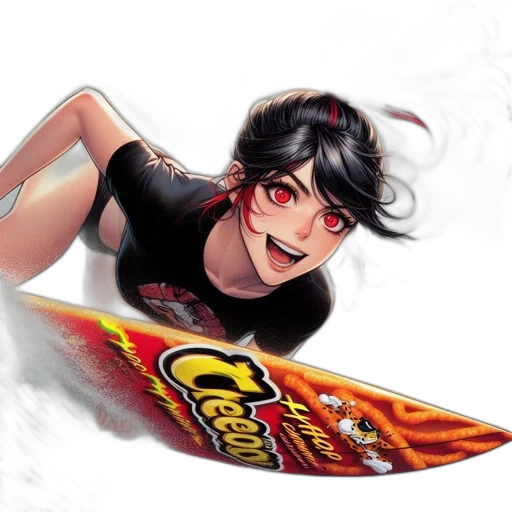anime, comic book art, photorealistic, cartoon transparent PNG cut-out