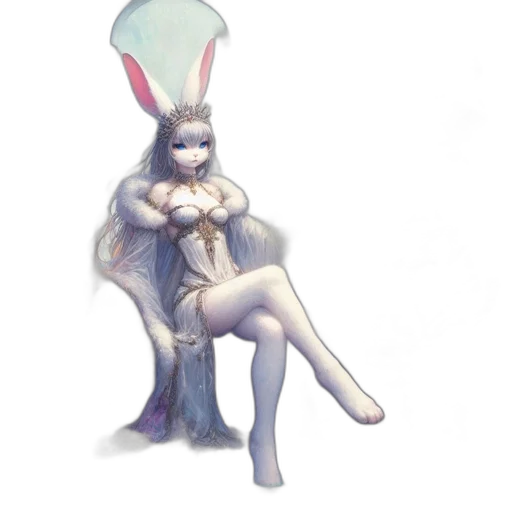 dress, hat, staff, creature transparent PNG cut-out