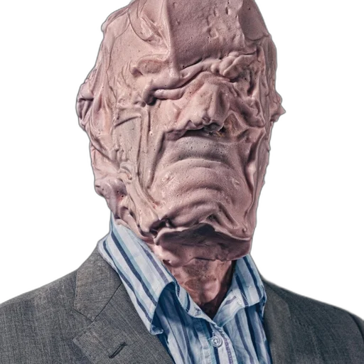mask, face, creature, jacket transparent PNG cut-out