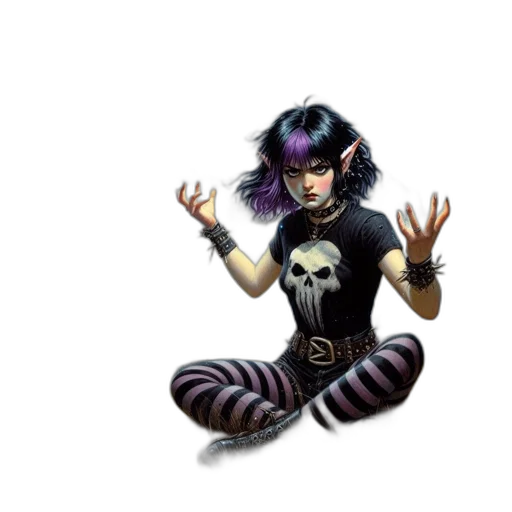 fantasy art, comic book art, concept art, pixel art transparent PNG cut-out
