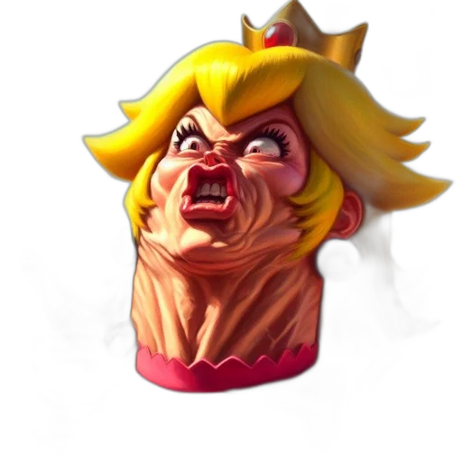 face, crown, mask, creature transparent PNG cut-out