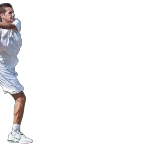 tennis, player, action, grass transparent PNG cut-out