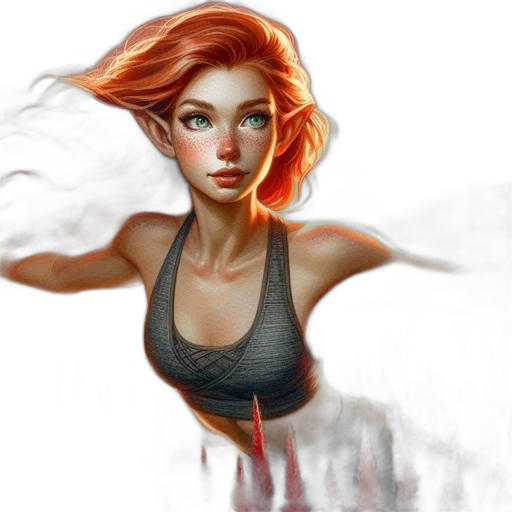 fantasy art, concept art, photorealistic, comic book art transparent PNG cut-out