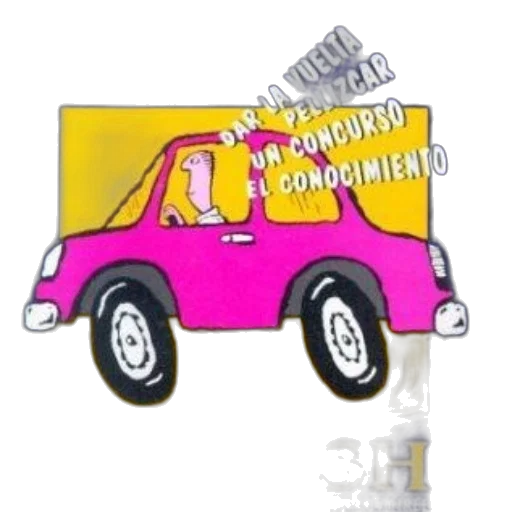 car, cartoon, concept art, colorful transparent PNG cut-out