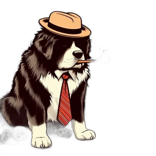 hat, animal, staff, cartoon transparent PNG cut-out