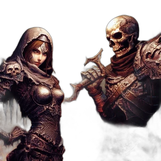 fantasy art, concept art, comic book art, pixel art transparent PNG cut-out
