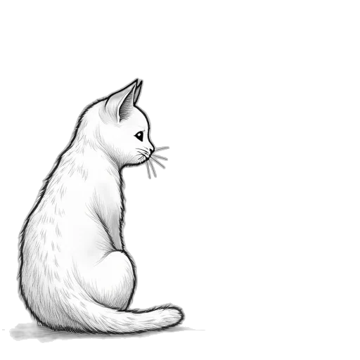 animal, creature, staff, pencil sketch transparent PNG cut-out