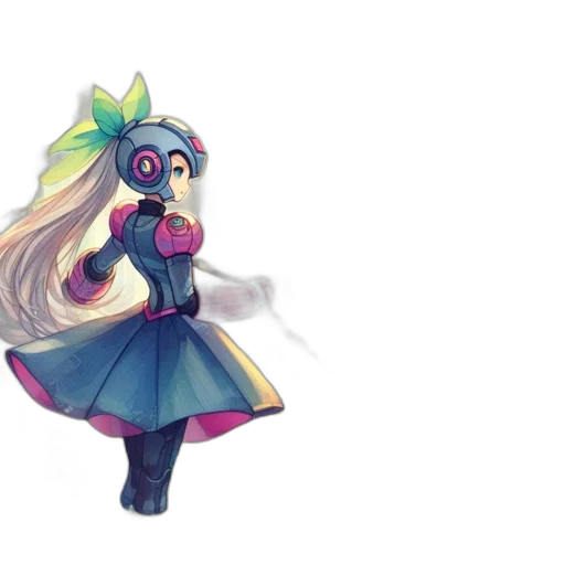 dress, staff, mask, robot transparent PNG cut-out