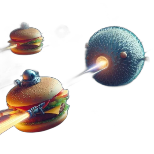 food, weapon, concept art, 3d render transparent PNG cut-out