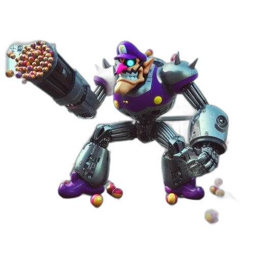 robot, weapon, staff, creature transparent PNG cut-out