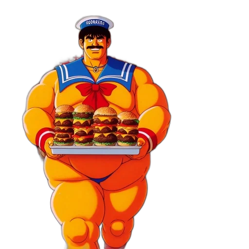 food, pixel art, concept art, muscular transparent PNG cut-out