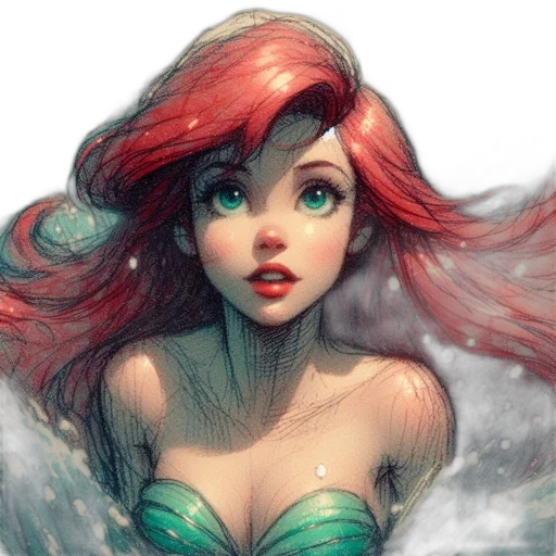 creature, fantasy art, watercolor, comic book art transparent PNG cut-out