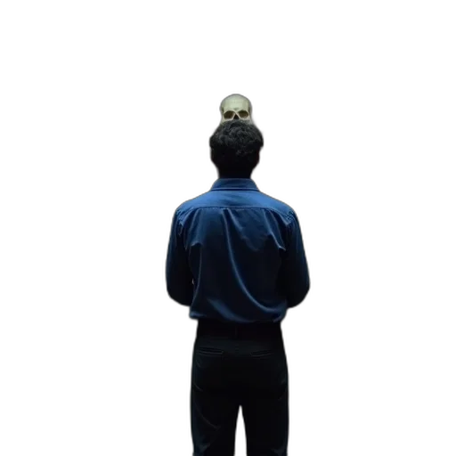 staff, jacket, robot, hat transparent PNG cut-out