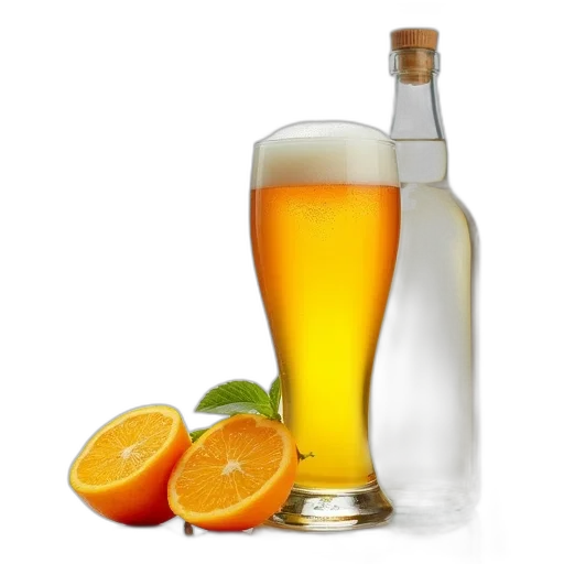 bottle, food, 3d render, photorealistic transparent PNG cut-out