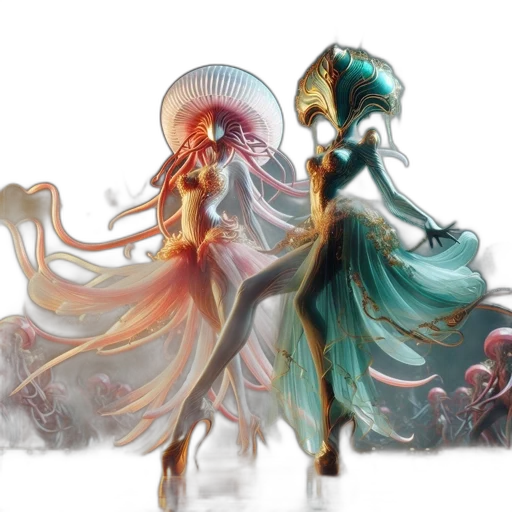dress, concept art, fantasy art, watercolor transparent PNG cut-out