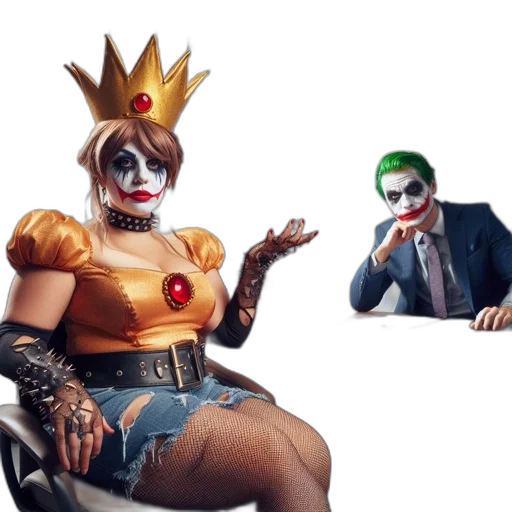 crown, mask, concept art, 3d render transparent PNG cut-out