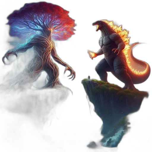 dragon, creature, hair, concept art transparent PNG cut-out