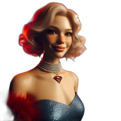 jewelry, dress, 3d render, fantasy art transparent PNG cut-out
