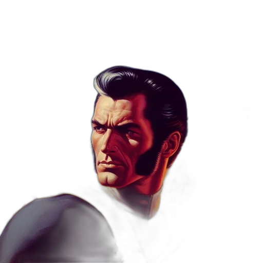 face, robot, comic book art, concept art transparent PNG cut-out
