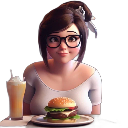 food, dress, face, robot transparent PNG cut-out