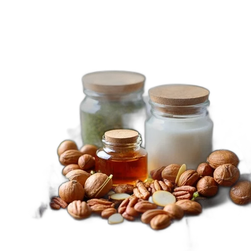 food, variety, nuts, dried transparent PNG cut-out