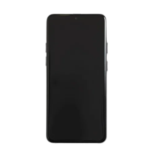 black, smartphone, blank, screen transparent PNG cut-out