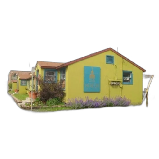building, 3d render, photorealistic, pastel transparent PNG cut-out