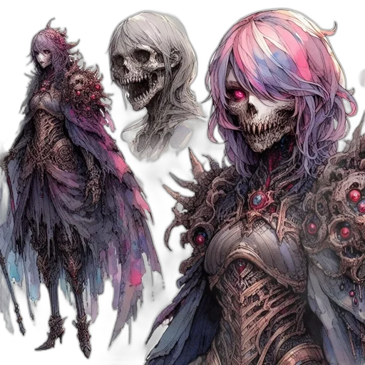 concept art, fantasy art, comic book art, watercolor transparent PNG cut-out