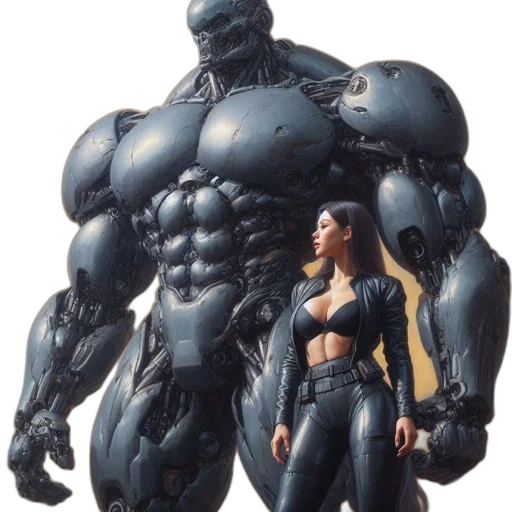 robot, weapon, concept art, comic book art transparent PNG cut-out