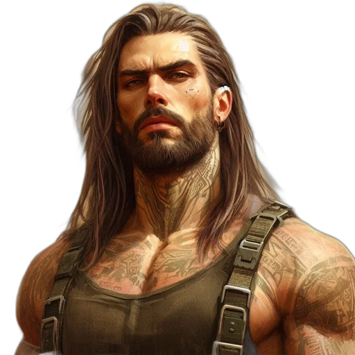 hair, face, fantasy art, concept art transparent PNG cut-out
