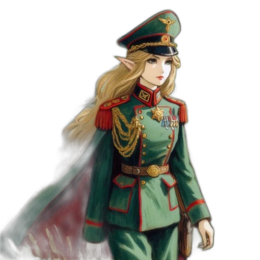 hat, staff, weapon, dress transparent PNG cut-out