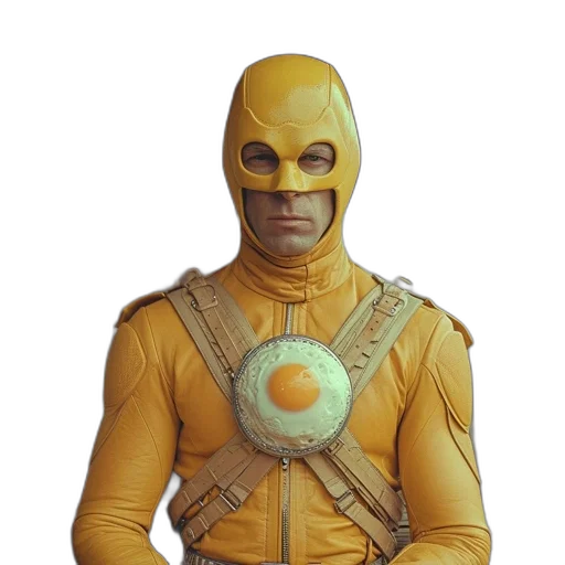 mask, jacket, face, staff transparent PNG cut-out