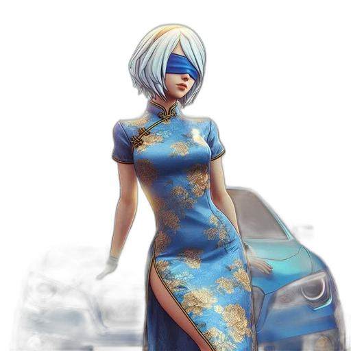 dress, car, robot, face transparent PNG cut-out