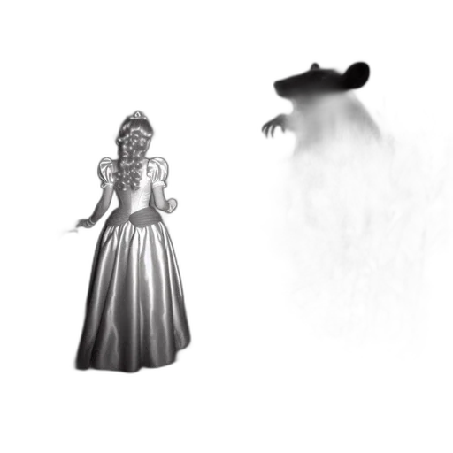 dress, mask, creature, crown transparent PNG cut-out