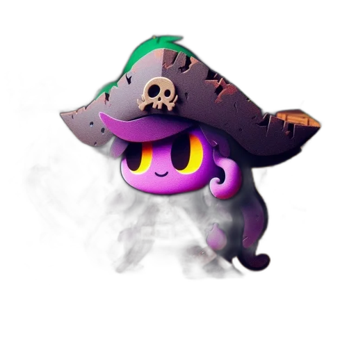 hat, staff, weapon, creature transparent PNG cut-out