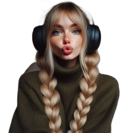 hair, face, photorealistic, fantasy art transparent PNG cut-out