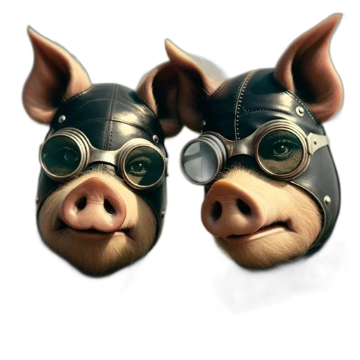 mask, animal, 3d render, concept art transparent PNG cut-out