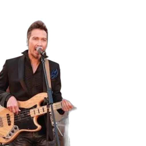 jacket, musician, performs, stage transparent PNG cut-out
